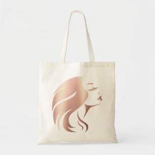 Tote Bag Silhouette de visage de fille cool tendance