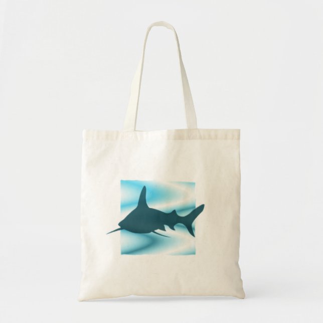 Tote Bag Silhouette Fourre-tout de requin (Devant)
