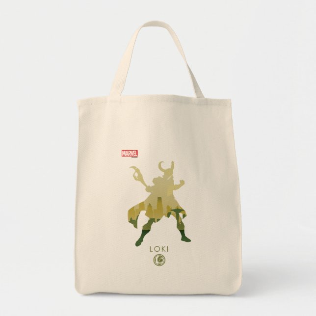 Tote Bag Silhouette héroïque de Loki (Devant)