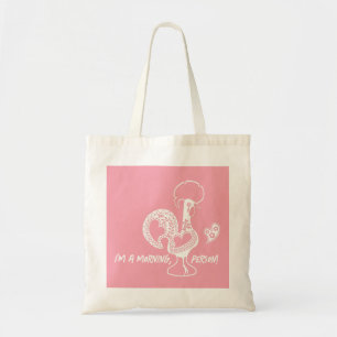 Tote Bag Silhouette Moderne du Rooster Early Riser portugai