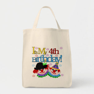 Tote Bag Silly Clowns 4th Birthday Tshirts et cadeaux