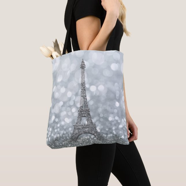 Tote Bag Silver Glitter (De près)