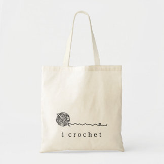 Tote Bag Simple Cute Yarn Hook I Crochet