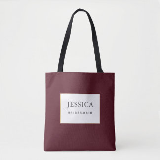 Tote Bag Simple élégante femme de chambre à vin de Bourgogn
