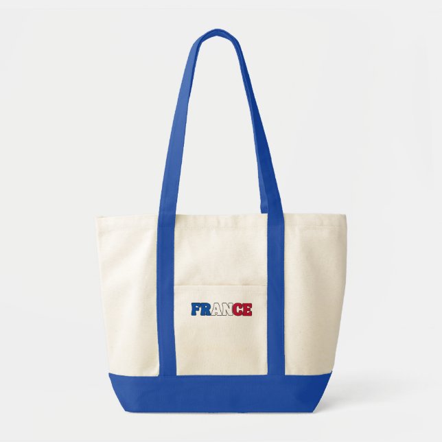 Tote Bag Simple moderne France National Drapeau (Devant)