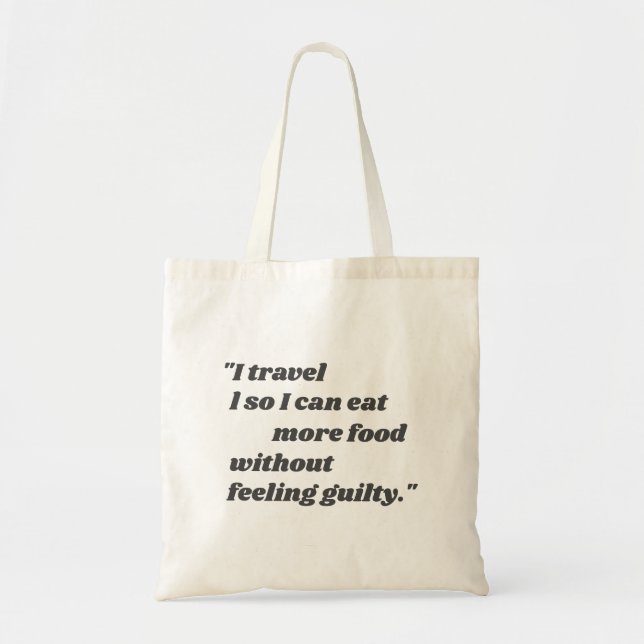 Tote Bag Simple Voyageur Funny Citations État Typographie (Devant)