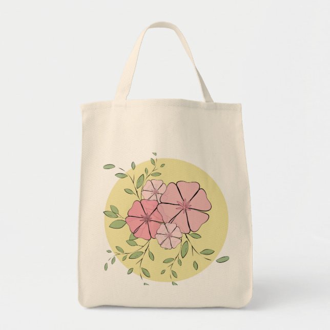 Tote Bag Simplement floral (Devant)