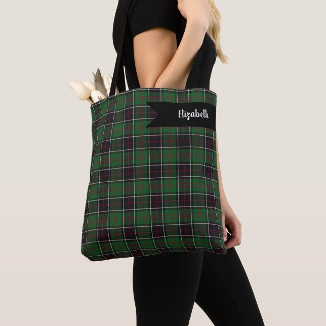 Tote Bag Sinclair Clan Chasse Tartan Variant Plaid (De près)