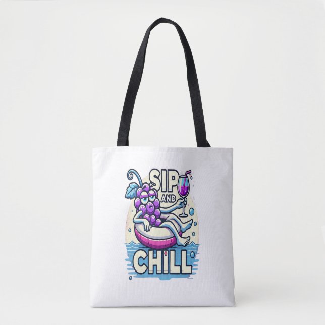 Tote Bag Sip Et Chill Fourre-tout (Devant)