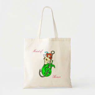 Tote Bag Sirène à tête rousse d'honneur