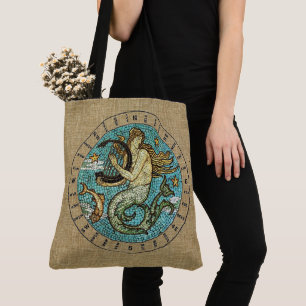 Tote Bag Sirène avec harpe