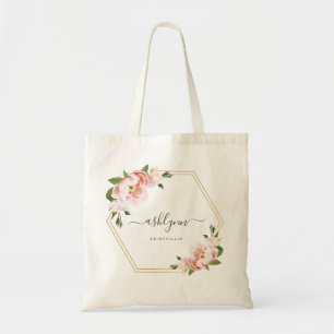 Tote Bag Sirène de pont géométrique rose floral
