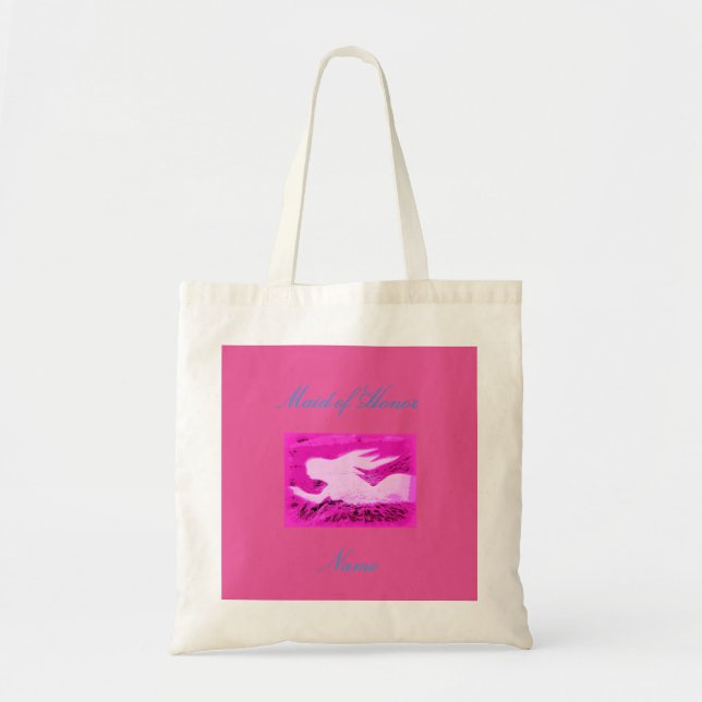Tote Bag Sirène d'honneur rose (Devant)