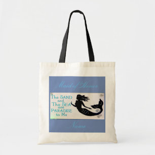 Tote Bag Sirène d'honneur sable et mer sirène bleu