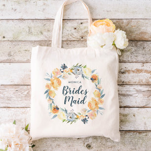 Tote Bag Sirène Florale Monogramme