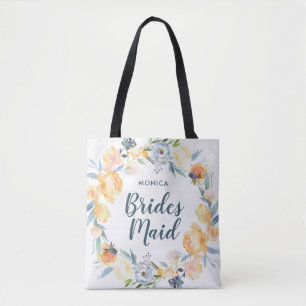 Tote Bag Sirène Florale Monogramme