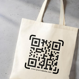 Tote Bag Site Web de Code QR Business Scan Moderne Simple