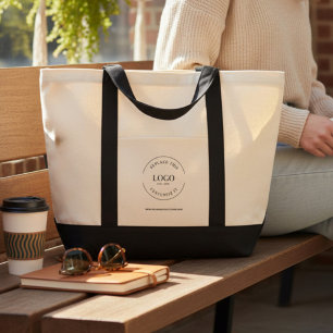 Tote Bag Site Web de Logo d'Entreprise Personnalisé Simple