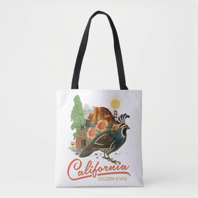 Tote Bag Sites touristiques historiques de Golden State de (Devant)