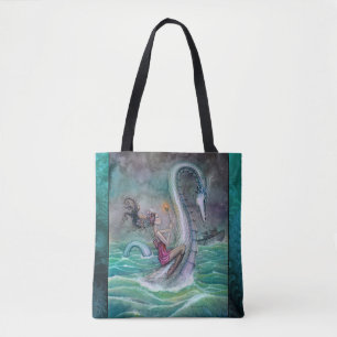 Tote Bag Six of Wands Tarot Imaginaire Art par Molly Harris
