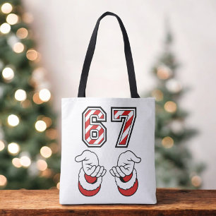 Tote Bag Six Seven 67 6 7 Festif Noël Meme Vacances