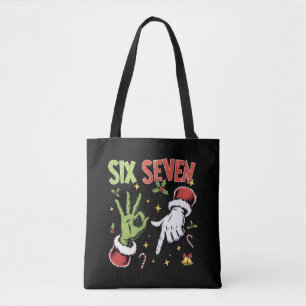 Tote Bag Six Seven Mème Drôle Mec Moyen Noël Viral 6 7