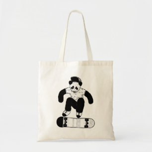 Tote Bag Skateboard Panda
