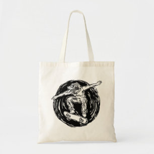 Tote Bag Skater légendaire faisant du ski de fond en milieu