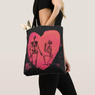 Tote Bag Skeleton Love