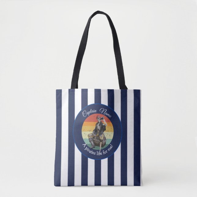 Tote Bag Skeleton Party Pirate (Devant)