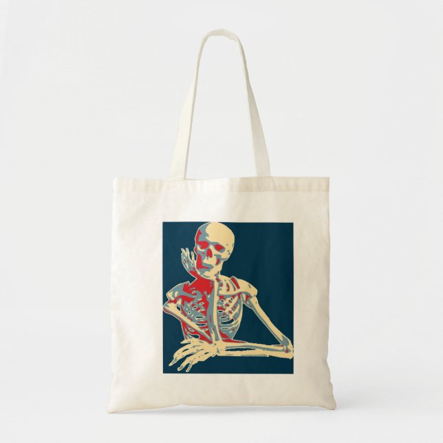 Tote Bag Skeleton rétro (Devant)