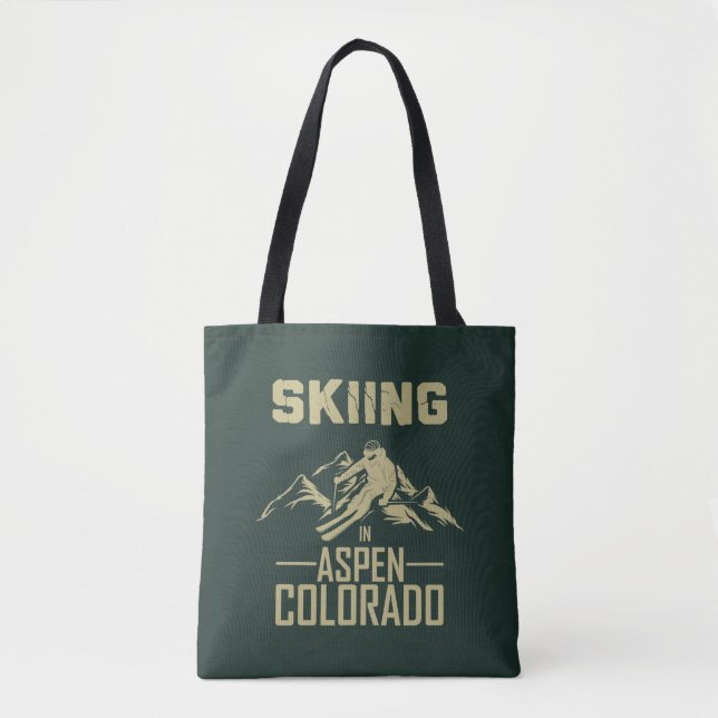 Tote Bag Ski à Aspen Colorado (Devant)