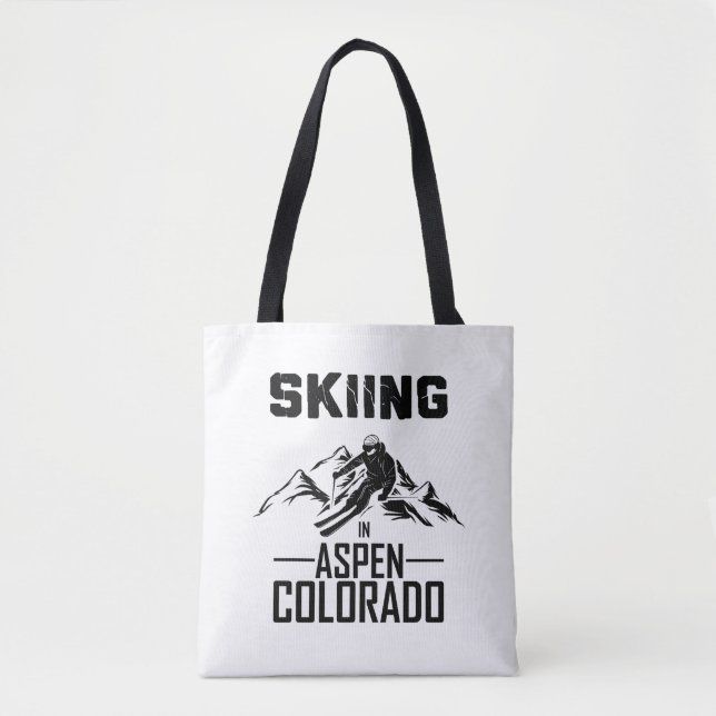 Tote Bag Ski à Aspen Colorado (Devant)