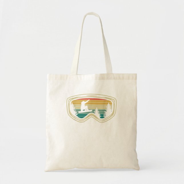 Tote Bag Ski de snowboard Montagne des neiges Hiver (Devant)