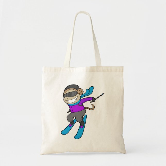 Tote Bag Ski Monkey (Devant)