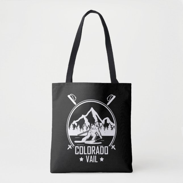 Tote Bag Ski Vail Colorado (Devant)
