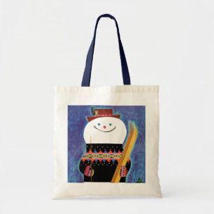 Tote Bag Skis pour le bonhomme de neige