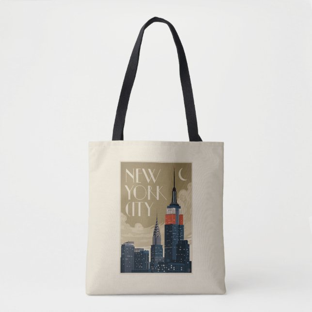 Tote Bag Skyline de New York (Devant)
