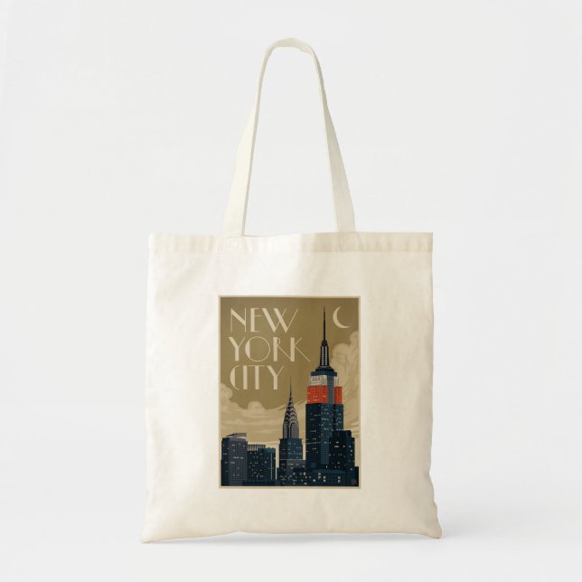 Tote Bag Skyline de New York (Devant)