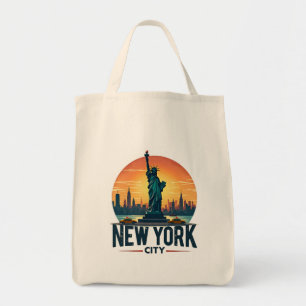 Tote Bag Skyline de New York avec Statue de la Liberté
