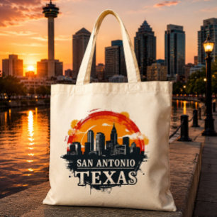 Tote Bag Skyline de San Antonio Texas