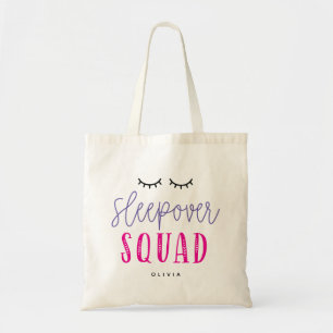 Tote Bag Slepover Squad Editable Color Stwood Party