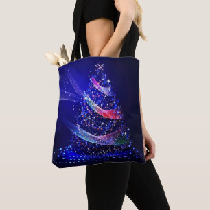 Tote Bag SlipperyJoe arbre de Noël numérique translucide ro