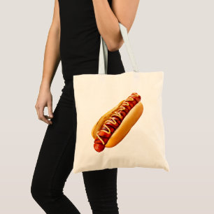 Tote Bag SlipperyJoe's hot dog niché doucement pain jaune v
