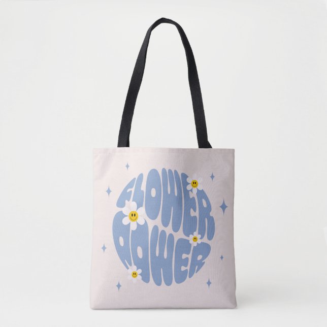 Tote Bag Slogan d'alimentation des fleurs (Devant)
