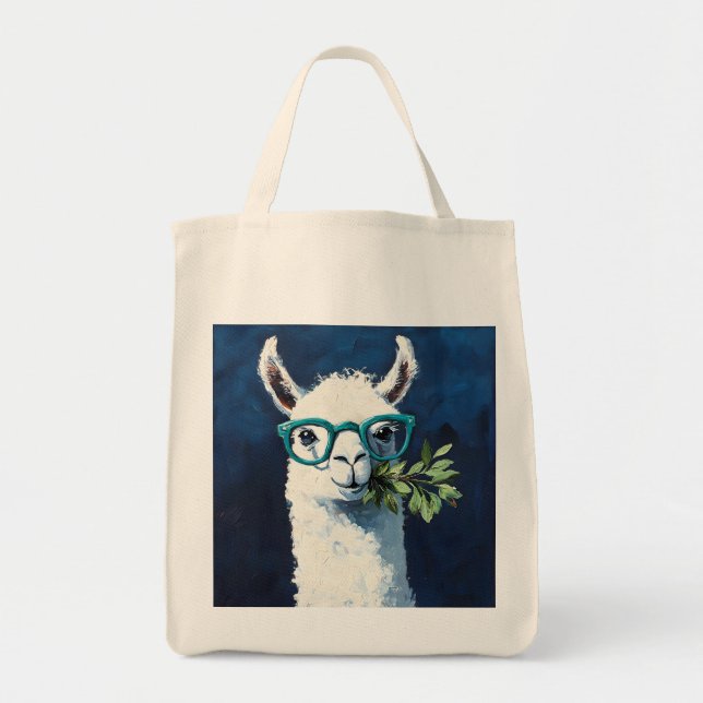 Tote Bag Smarty Llama Chic (Devant)