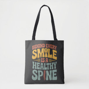 Tote Bag Smile Healthy Spine Chiropractor Conception de dev