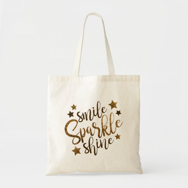 Tote Bag Smile Sparkle (Devant)