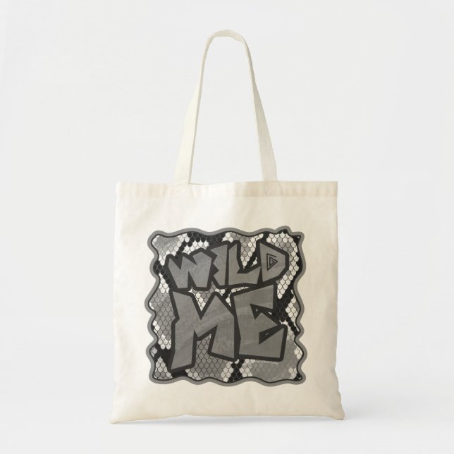 Tote Bag Snake Yellow et Gold Print (Devant)