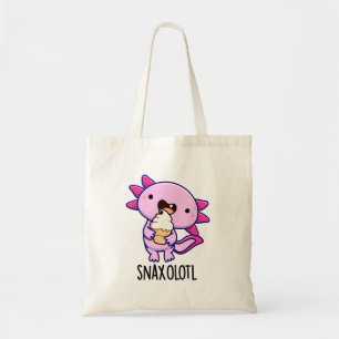 Tote Bag Snaxolotl Funny Axolotl Pun